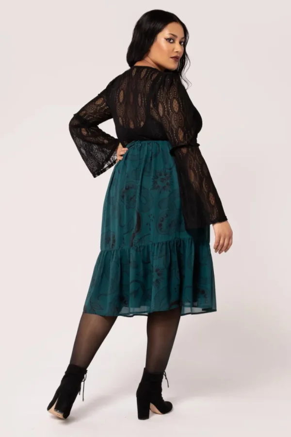 Hell Bunny Skirts | Skirts>Venom Skirt DarkGreen