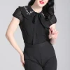 Hell Bunny Tops | Blouses>Vina Blouse Black