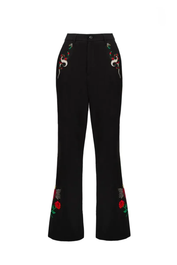 Hell Bunny Trousers & Shorts | Trousers & Shorts>Viva Maria Trousers Black