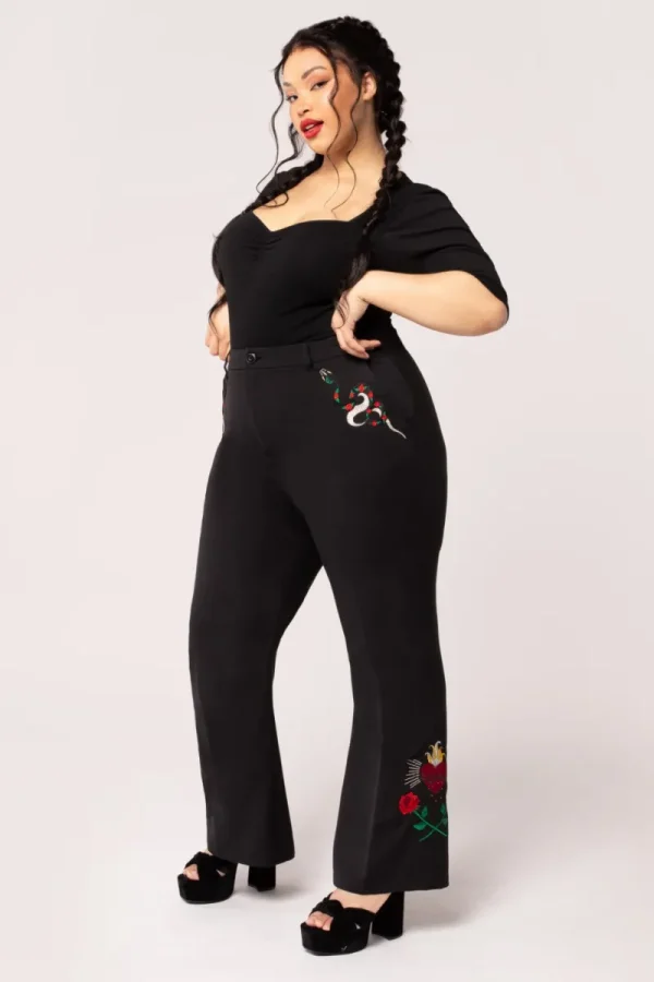 Hell Bunny Trousers & Shorts | Trousers & Shorts>Viva Maria Trousers Black