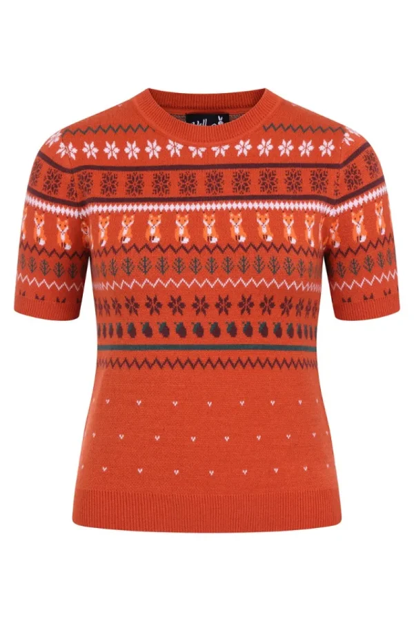 Hell Bunny Knitwear | Knitwear>Vixey Jumper Brown