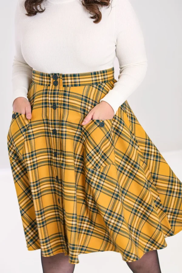 Hell Bunny Skirts | Skirts>Wither Skirt Mustard