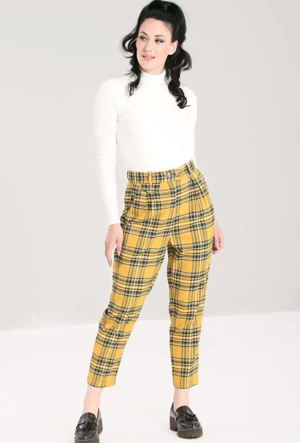 Hell Bunny Trousers & Shorts | Trousers & Shorts>Wither Trousers Mustard