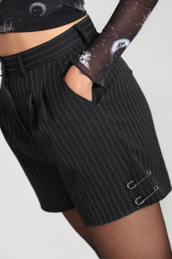 Hell Bunny Trousers & Shorts | Trousers & Shorts>Wolfie Shorts Black