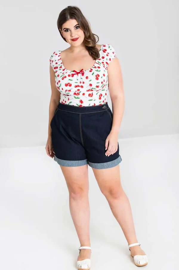 Hell Bunny Trousers & Shorts | Trousers & Shorts>Yaz Short Navy