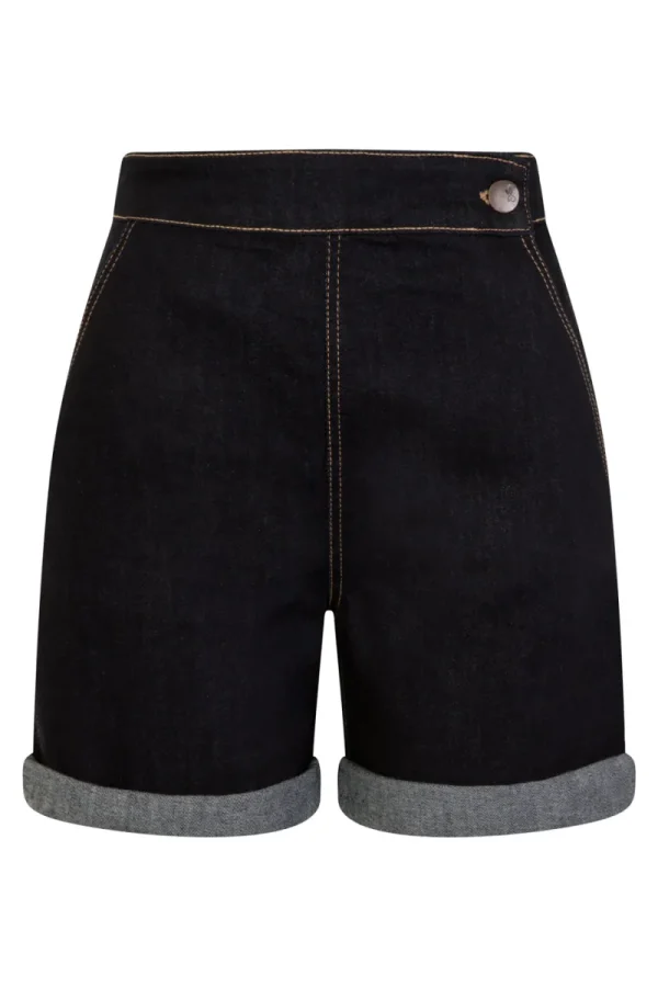 Hell Bunny Trousers & Shorts | Trousers & Shorts>Yaz Short Navy