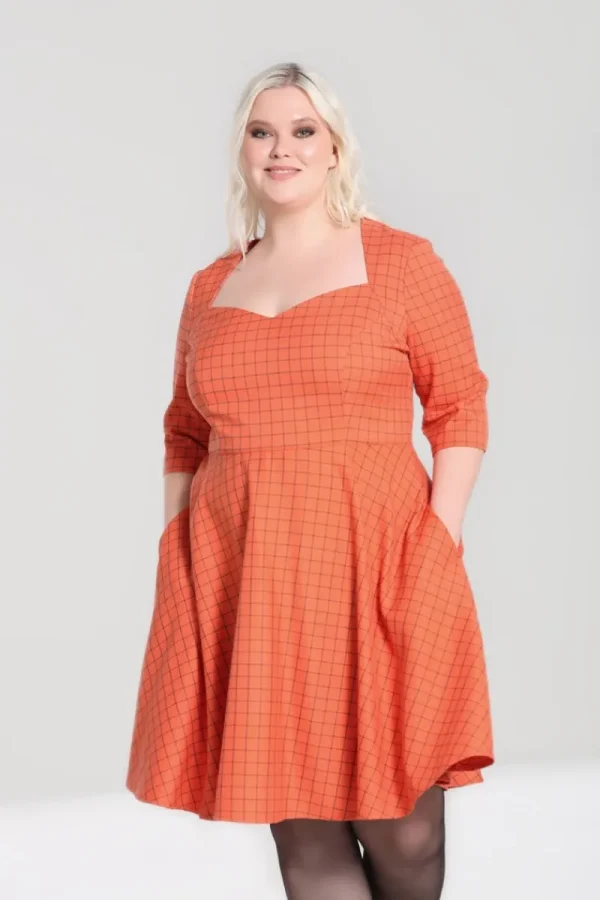 Hell Bunny Dresses | Dresses>Zora Mid Dress Orange