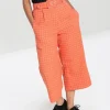 Hell Bunny Trousers & Shorts | Trousers & Shorts>Zora Trousers Orange