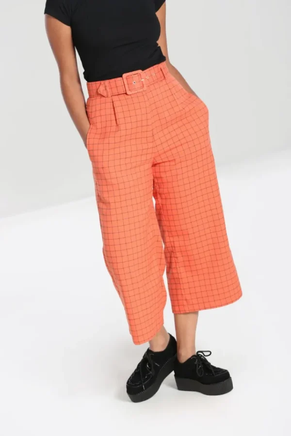 Hell Bunny Trousers & Shorts | Trousers & Shorts>Zora Trousers Orange