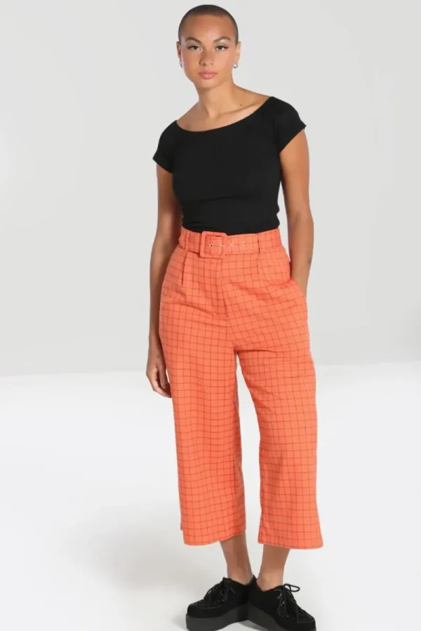 Hell Bunny Trousers & Shorts | Trousers & Shorts>Zora Trousers Orange