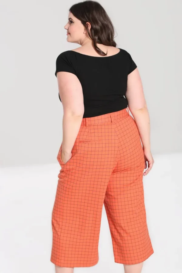 Hell Bunny Trousers & Shorts | Trousers & Shorts>Zora Trousers Orange