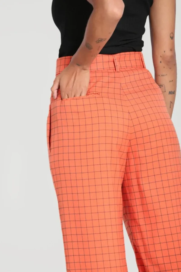 Hell Bunny Trousers & Shorts | Trousers & Shorts>Zora Trousers Orange