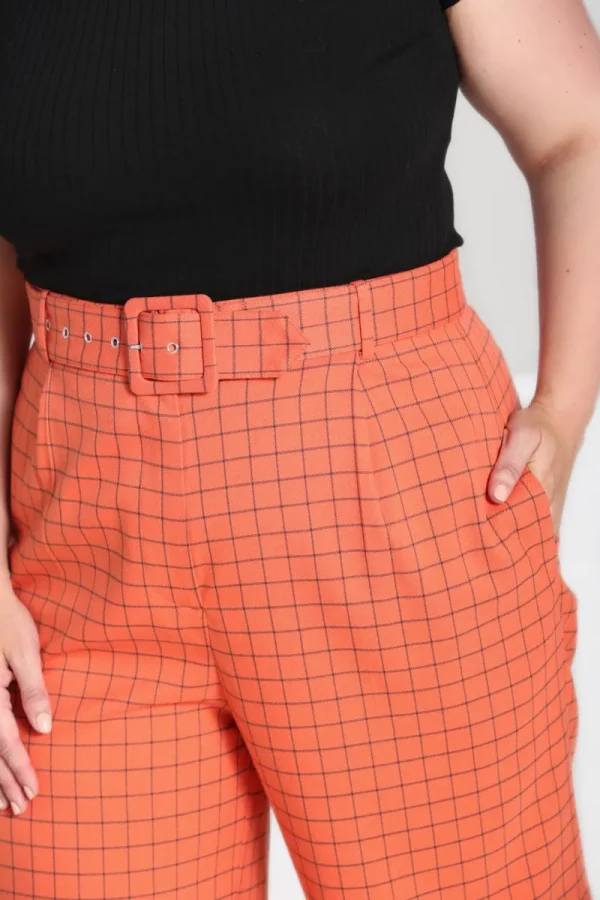 Hell Bunny Trousers & Shorts | Trousers & Shorts>Zora Trousers Orange